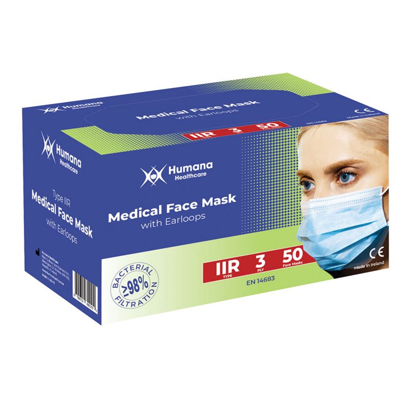 Humana Healthcare Medical Face Mask Packaging